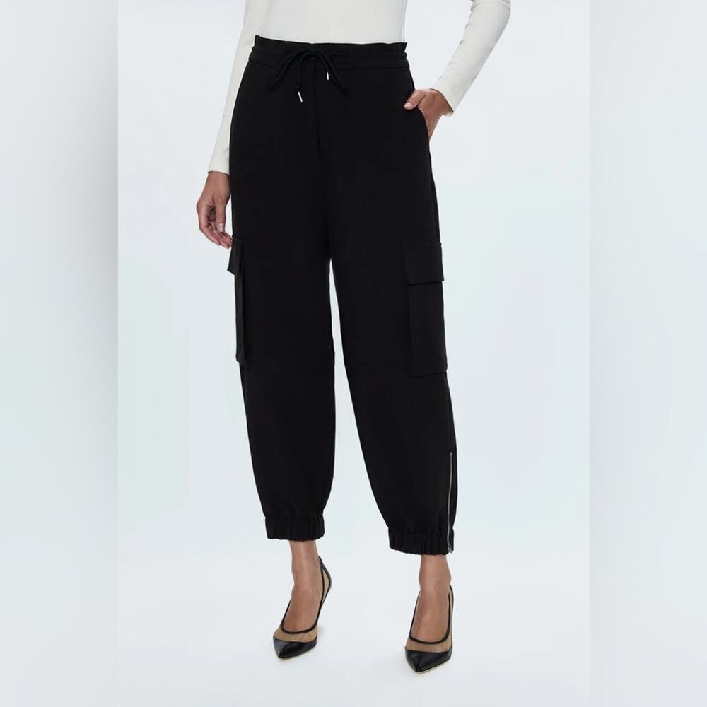 🆕 PISTOLA Dakota Stylish Black Cargo Joggers NWT SZ 27